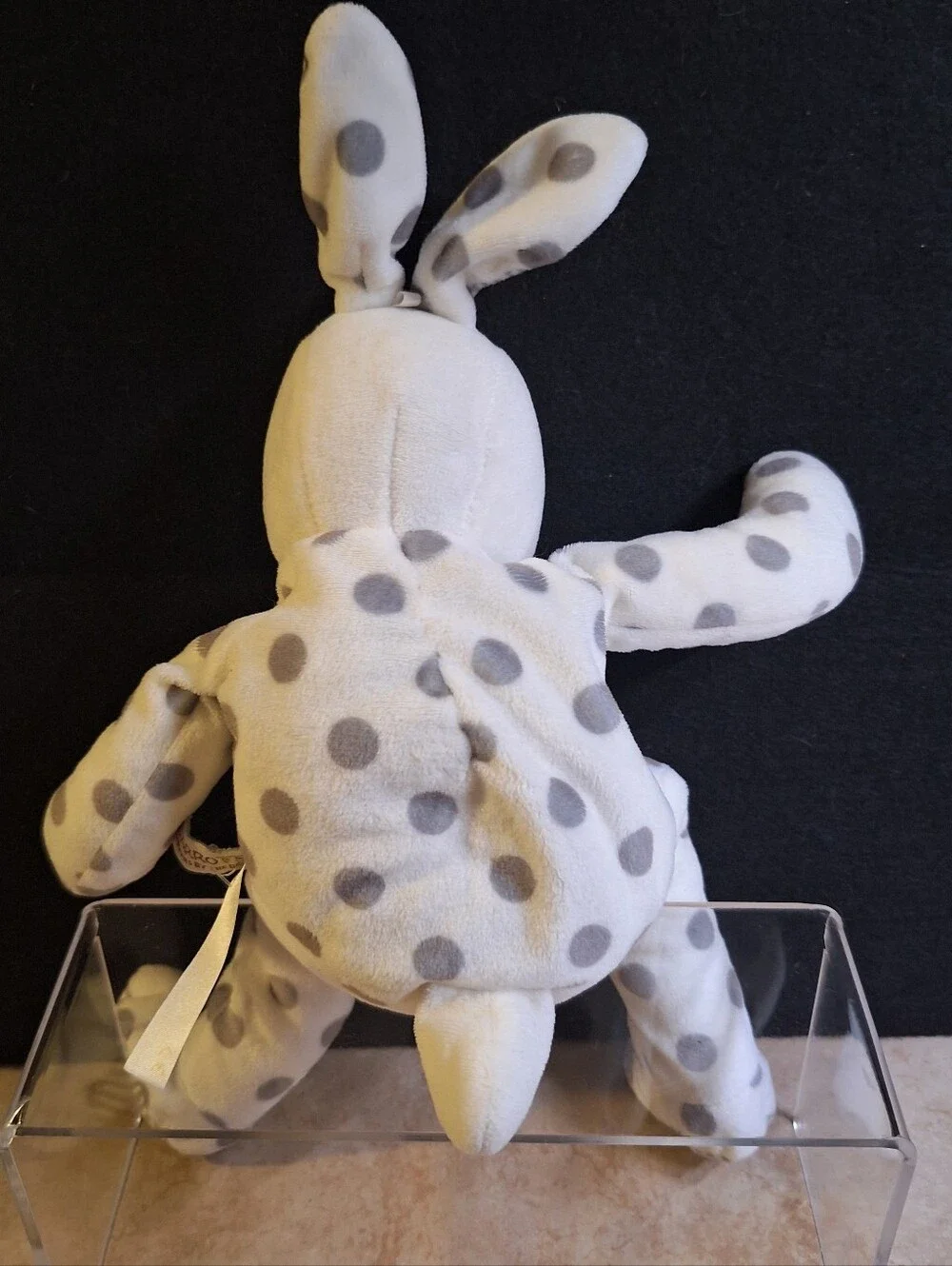 Bunnies By The Bay Big Bloom Buddy 14” Stuffed Plush Baby Toy Polka Dots Stripes